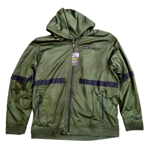 🆕️ NIKE Jacket Therma Dri-Fit LEBRON JAMES Hooded Track Windbreaker